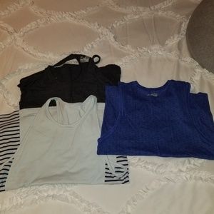 Lot of 3 Under Armour workout tank tops